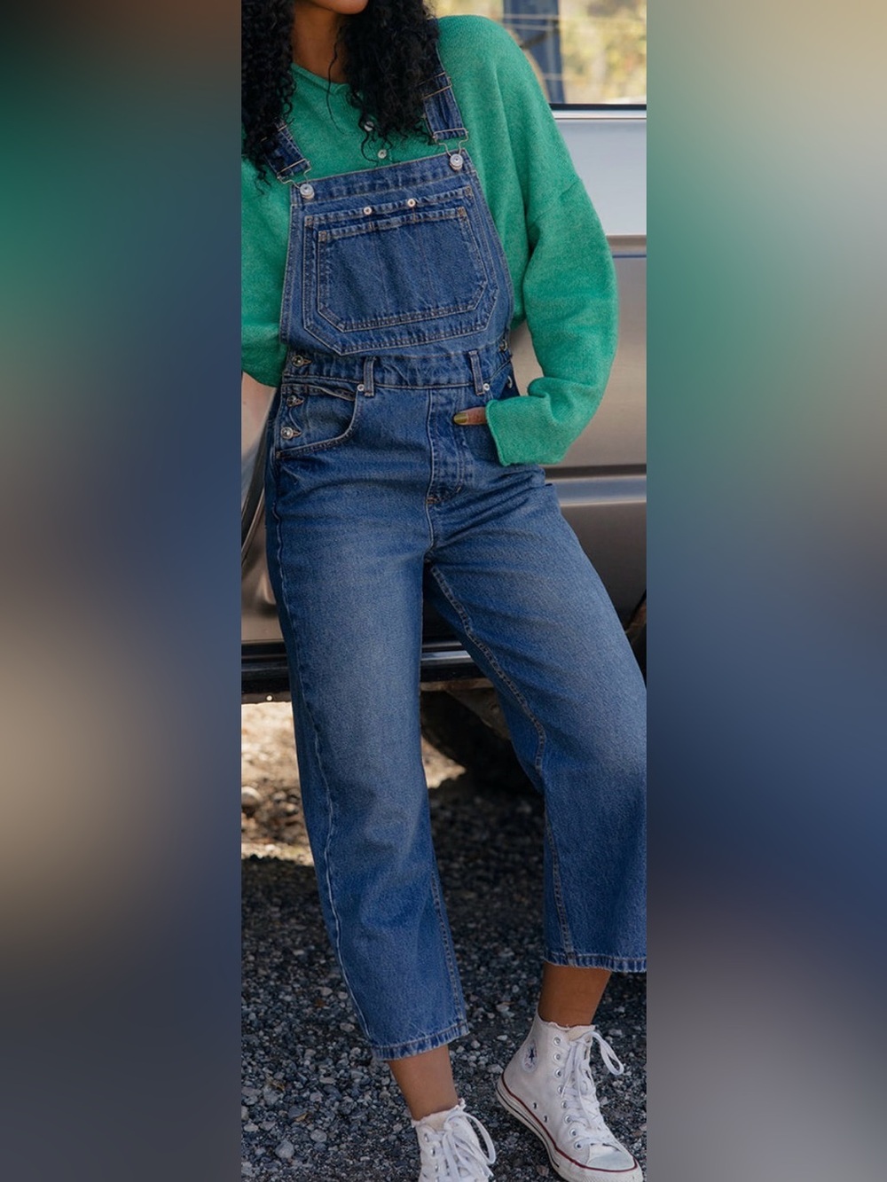 Free People Deep Trance Overalls
